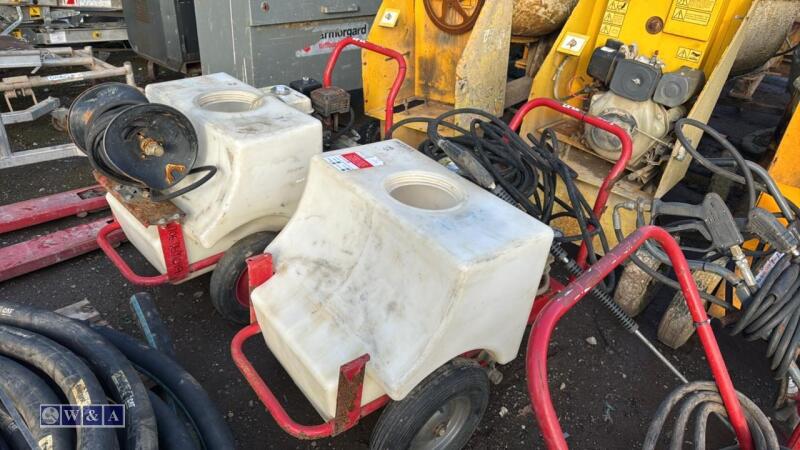 DEMON pressure washer c/w tank, lance & hose