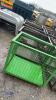 4 x steel mesh wheeled crates - 4