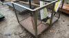 2 x steel mesh wheeled crates - 4