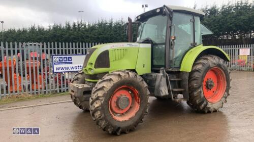 CLAAS ARES 697ATZ 4wd tractor, 3 x spool valves, twin assister rams, cab suspension, front suspension, air seat, power shuttle & power shift (WK55 AZX)