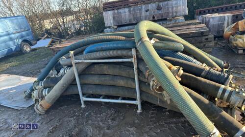 Pallet of 6'' & 4'' suction hoses