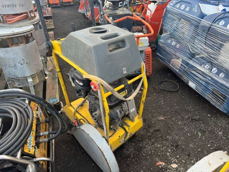 WACKER NEUSON petrol road saw c/w dust suppression bottle