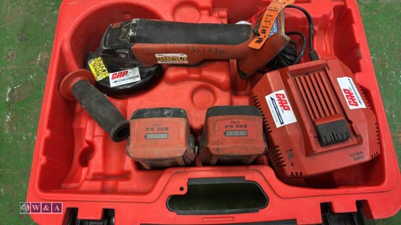 HILTI AG125-A22 angle grinder c/w case