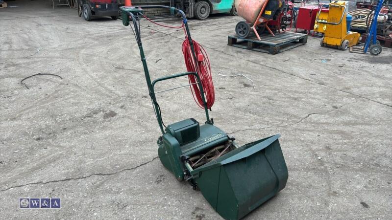 ATCO CONSORT 14 240v cylinder mower c/w collection box