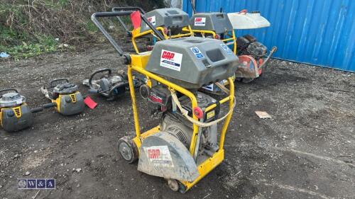 WACKER NEUSON petrol road saw c/w dust suppression bottle