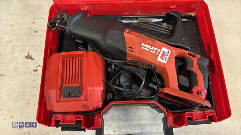 HILTI WSR22A reciprocating saw c/w case