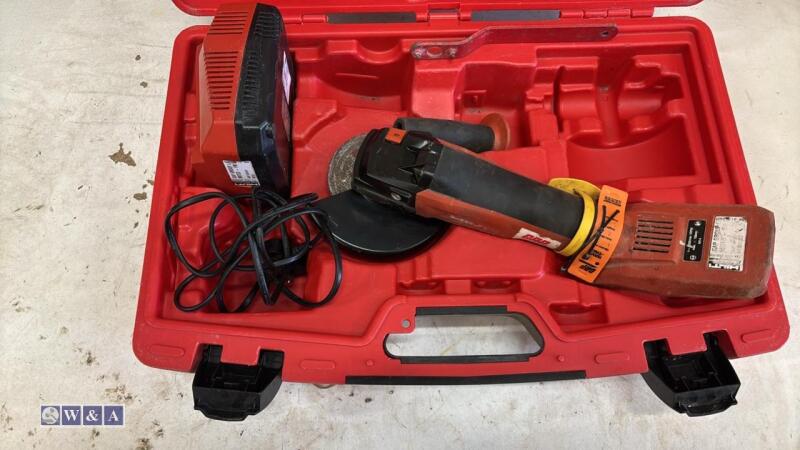 HILTI AG150-A36 cordless angle grinder c/w case