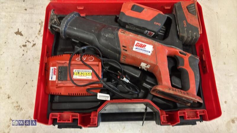 HILTI SR4-A22 cordless reciprocating saw c/w case