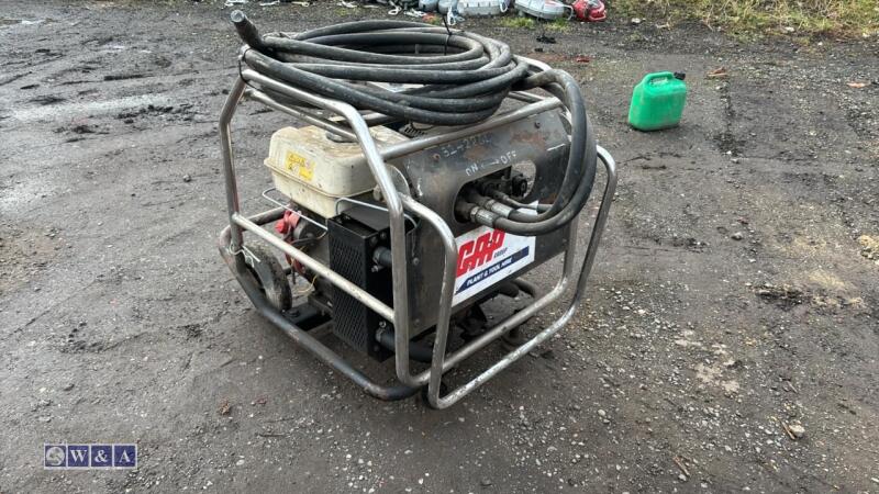 JCB BEAVER petrol hydraulic power pack c/w hoses (3242260)