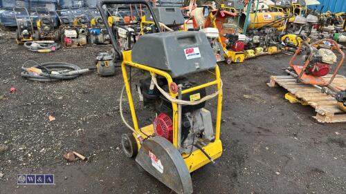 WACKER NEUSON petrol road saw c/w dust suppression bottle (3275431)