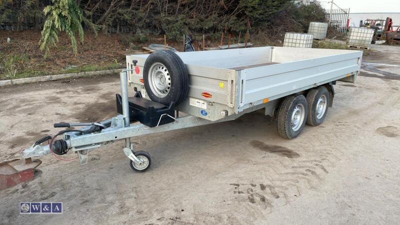 BOCKMAN 3.5t twin axle flat bed trailer with sides