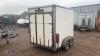 8 x 5 twin axle box trailer c/w rear loading door - 5