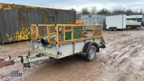 McElroy hydraulic pipe rollers with plant trailer & HONDA power pack