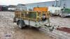 McElroy hydraulic pipe rollers with plant trailer & HONDA power pack - 7