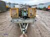 McElroy hydraulic pipe rollers with plant trailer & HONDA power pack - 8