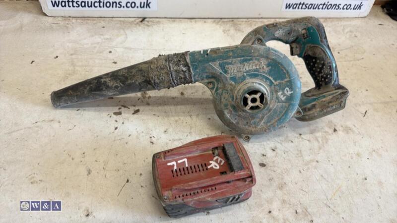 MAKITA cordless blower & HILTI battery