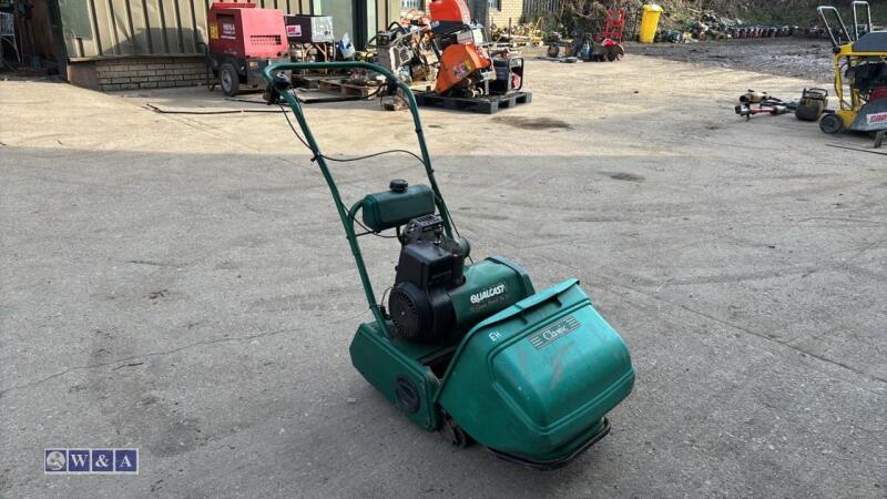 QUALCAST petrol mower c/w collection box