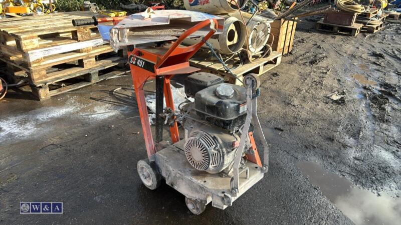 CLIPPER CS451 petrol road saw c/w dust suppression bottle