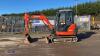 2016 KUBOT KX61-3 rubber tracked excavator (383724) with bucket, blade, piped & Q/hitch - 2