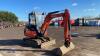 2016 KUBOT KX61-3 rubber tracked excavator (383724) with bucket, blade, piped & Q/hitch - 7