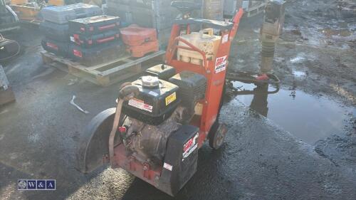 HUSQVARNA FS400LV petrol road saw c/w dust suppression bottle