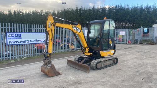 2013 JCB 802.6 rubber tracked excavator S/n: 01779264) with bucket, blade, piped & Q/hitch