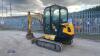 2013 JCB 802.6 rubber tracked excavator S/n: 01779264) with bucket, blade, piped & Q/hitch - 3