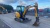 2013 JCB 802.6 rubber tracked excavator S/n: 01779264) with bucket, blade, piped & Q/hitch - 6