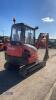 2016 KUBOTA KX61-3 rubber tracked excavator (3281045) with bucket, blade, piped & Q/hitch - 7