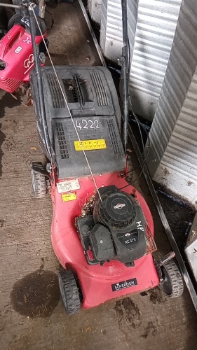 SOVEREIGN petrol mower c/w collection box