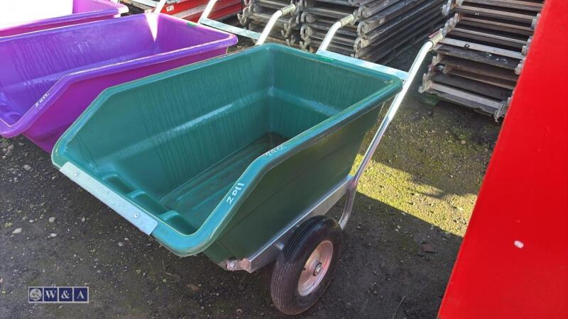 RANCHER 250ltr tipping wheelbarrow (green)