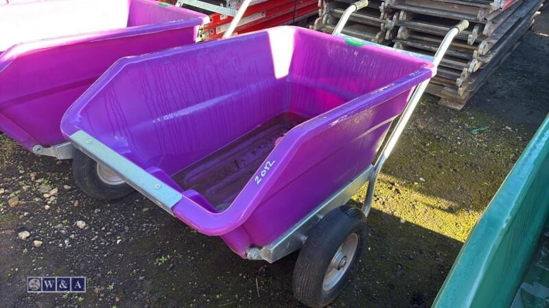 RANCHER 250ltr tipping wheelbarrow (purple)