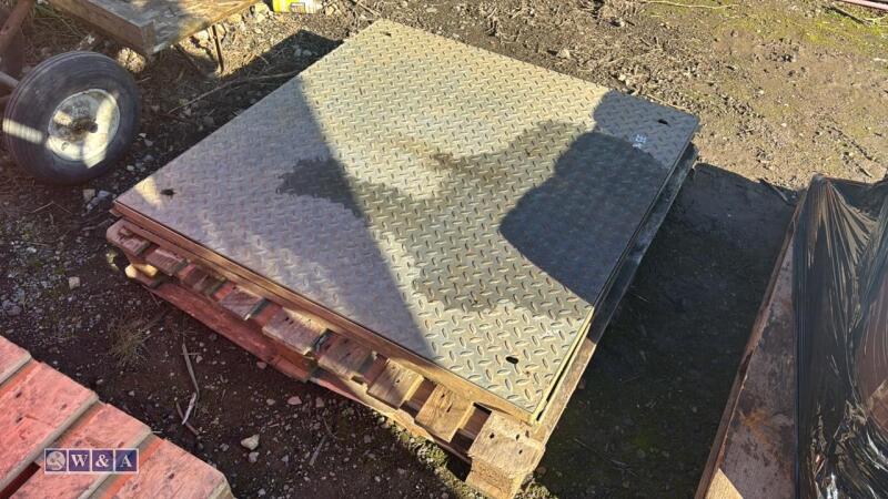 2 x oversized manhole covers drain plates