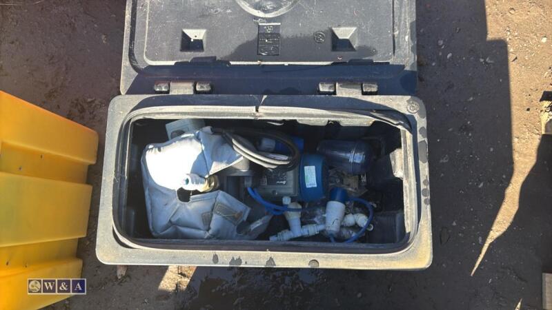 Storage box c/w pump