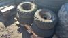 4 x 3 stud quad wheels & tyres - 3