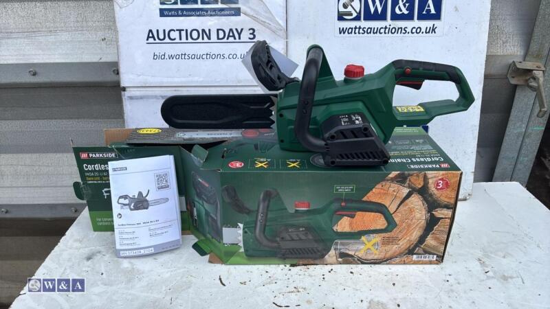 PARKSIDE 20v cordless chainsaw (unused)