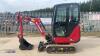 2022 YANMAR SV15VT rubber tracked excavator S/n: 19537) with bucket, blade, piped, expanding tracks & cab - 2