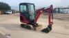 2022 YANMAR SV15VT rubber tracked excavator S/n: 19537) with bucket, blade, piped, expanding tracks & cab - 7