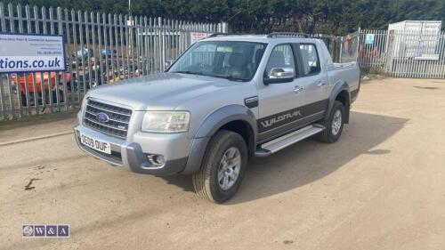 2009 FORD RANGER WILDTRACK TDCI pick-up (OE09 OUF)(MoT 24th February 2026)(V5 & manual in office)