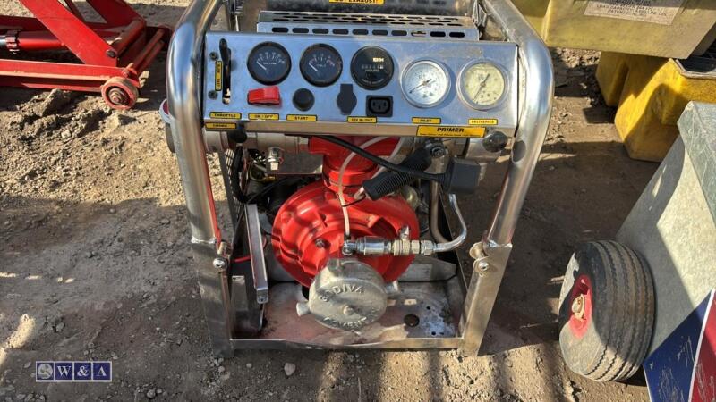 ANGUS LW800 12v electric start twin delivery fire pump c/w 4'' suction eye