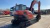 2022 KUBOTA KX080 rubber tracked excavator c/w 2 x buckets, blade, piped & Q/Hitch (s/n PO1H41765) - 6