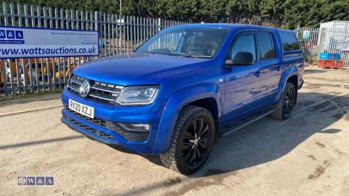 2020 VOLKSWAGEN AMAROK ADVENTURA BLACK EDITION pick-up (RV20 XZJ)(MoT 2nd October 2025)(V5, spare keys & handbook in office)