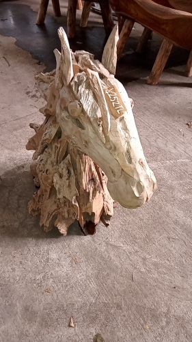 Driftwood horse head