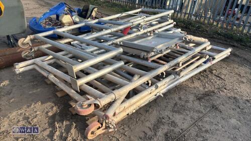 Pallet of aluminium work podiums