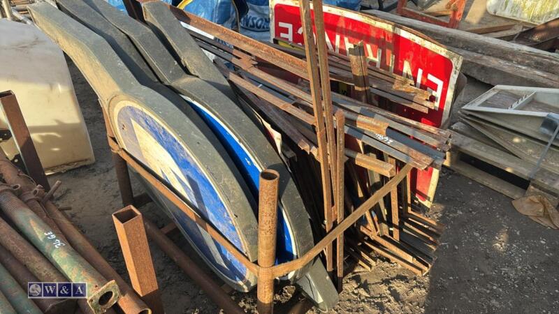 Pallet of road signs