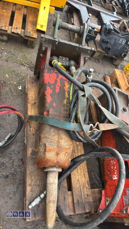 Hydraulic machine breaker c/w lines (45mm pins) (3321750)