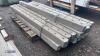 Quantity of approximately 6' universal concrete fence posts (22) - 4