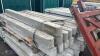 Quantity of approximately 6' universal concrete fence posts (18) - 2