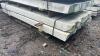 Quantity of approximately 6' universal concrete fence posts (15)