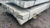 Quantity of approximately 6' universal concrete fence posts (15) - 2